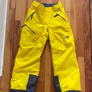 The North Face Kids Bright Yellow Snow Pants